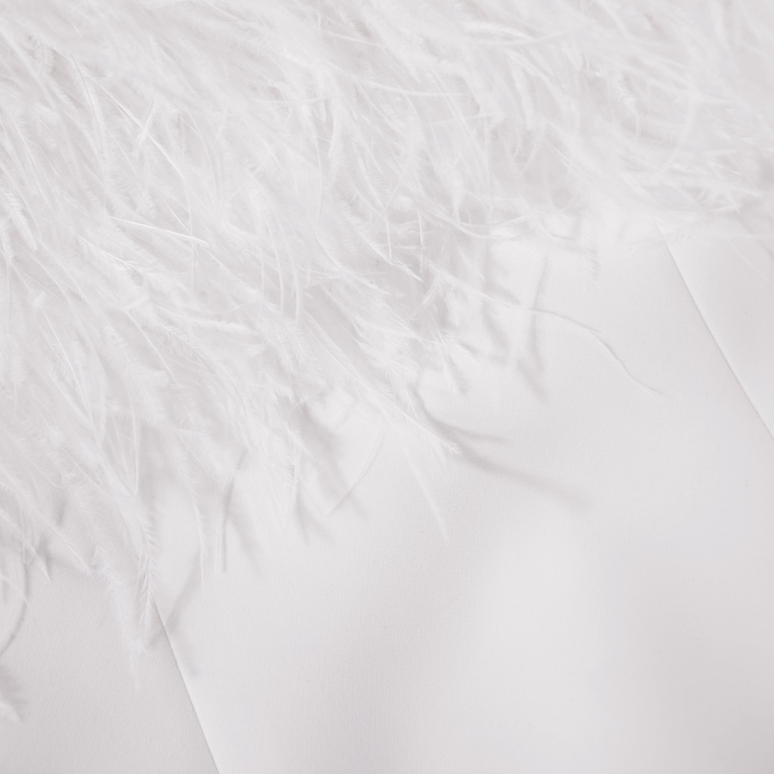 Dress White Feather Midi – self-portrait