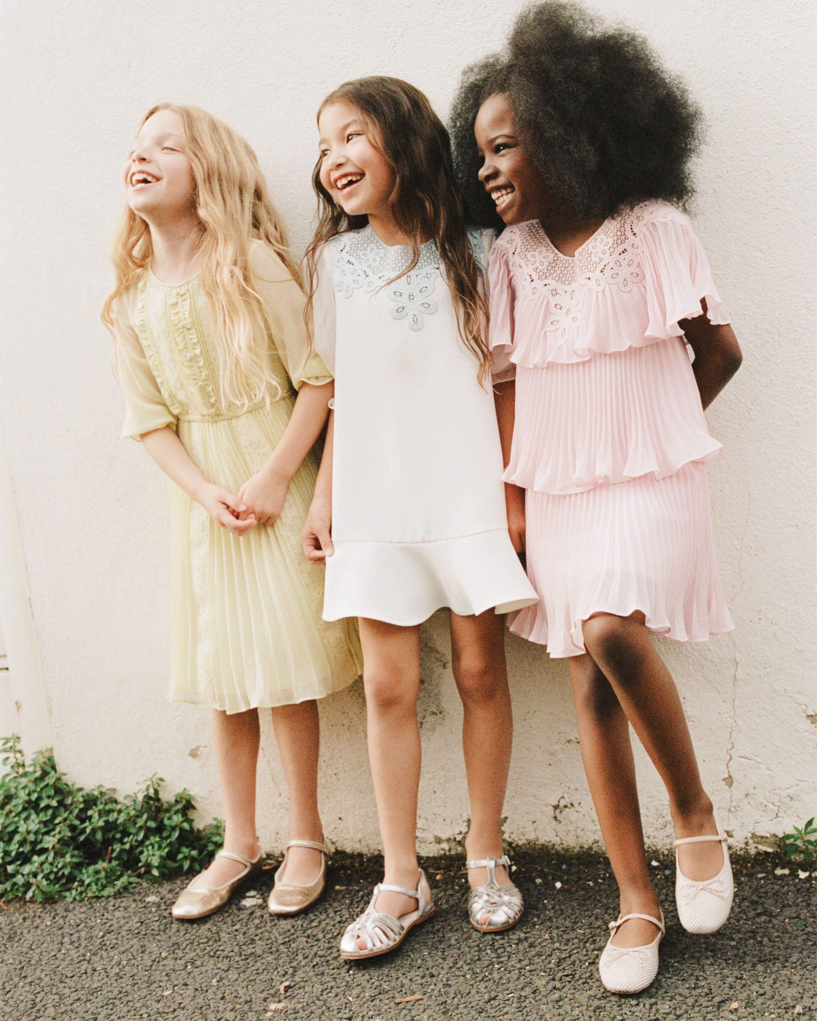 White Crepe Crochet Bib Dress