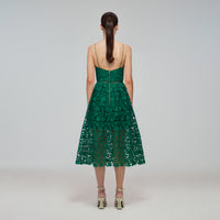 Green Azaelea Midi Dress