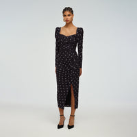 Long Sleeve Polka Dot Dress